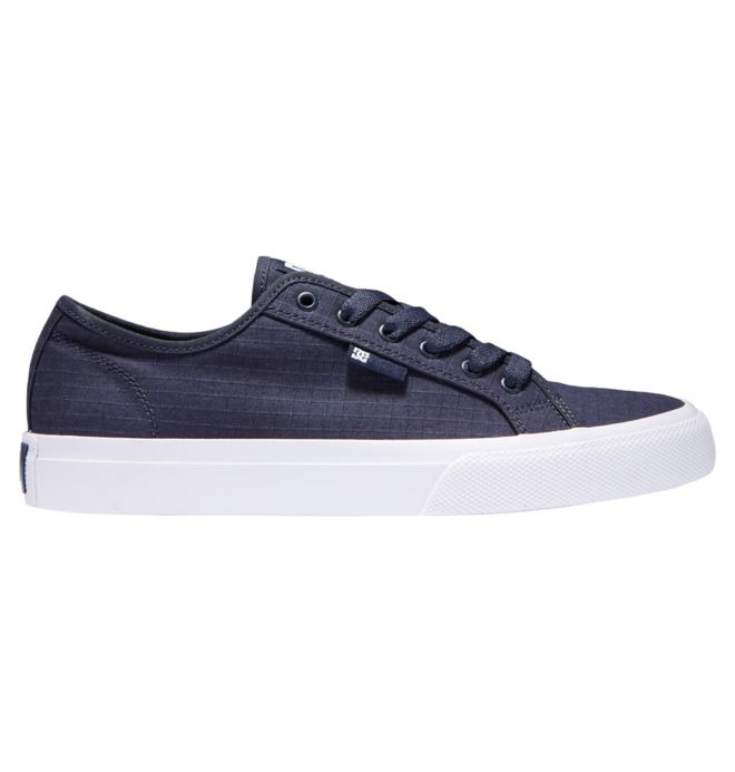 DC Manual SE Canvas Sneakers Herre Marineblå Hvite | 89467-FLBE