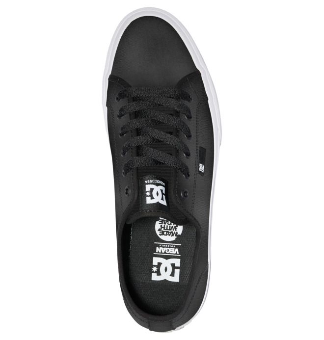 DC Manual SE Canvas Sneakers Herre Svarte Hvite Svarte | 46258-VSZC