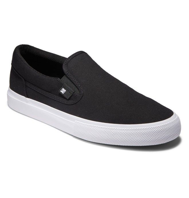 DC Manual Slip-On Slip On Herre Svarte Hvite | 85643-TLDW