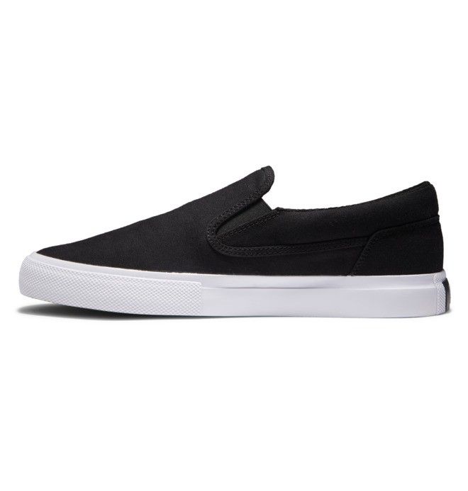 DC Manual Slip-On Slip On Herre Svarte Hvite | 85643-TLDW