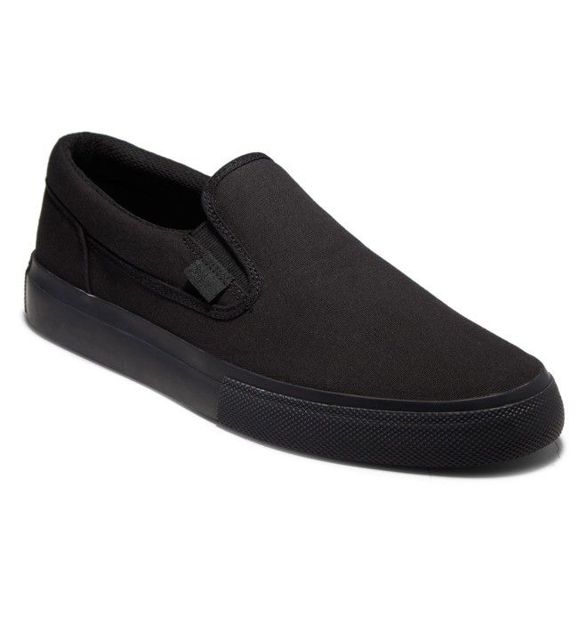 DC Manual Slip-On Slip On Herre Svarte Svarte Svarte | 91687-OGVR