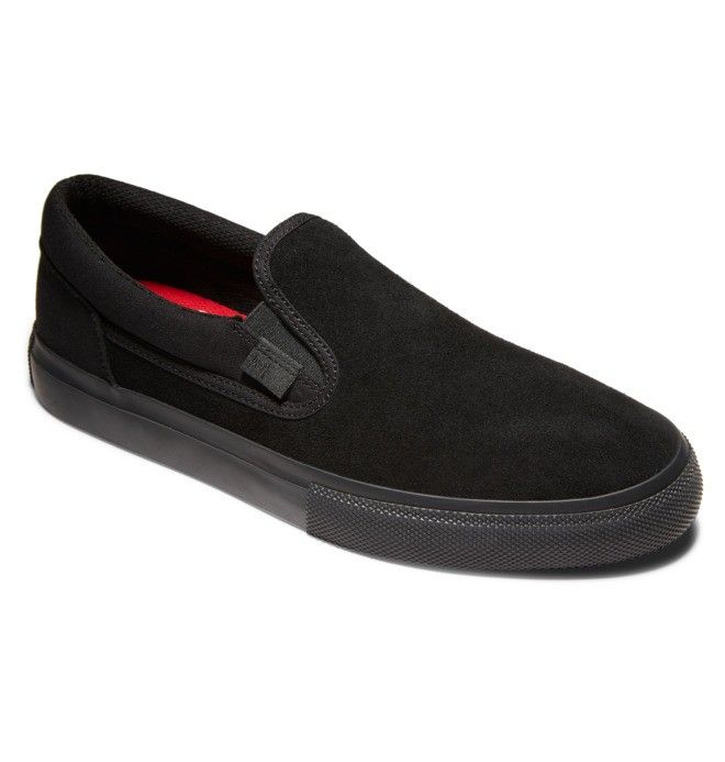 DC Manual Slip On Skate Skatesko Herre Svarte Svarte | 09283-ZALV