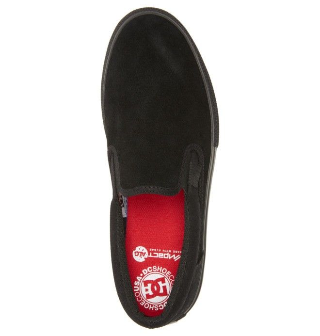 DC Manual Slip On Skate Skatesko Herre Svarte Svarte | 09283-ZALV