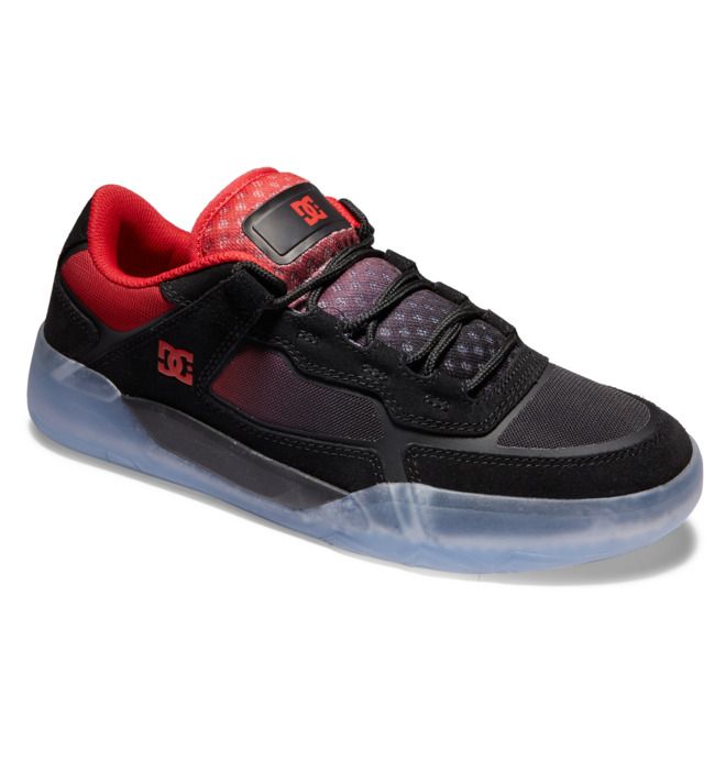 DC Metric Skate Sneakers Herre Svarte Rød | 26389-CFWK