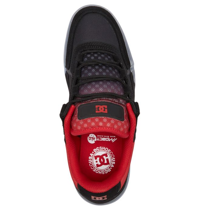 DC Metric Skate Sneakers Herre Svarte Rød | 26389-CFWK