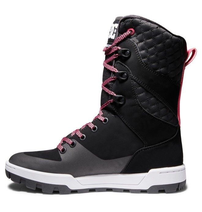 DC Nadene High Leg Winter Boots Vinterstøvler Dame Svarte Hvite Rosa | 14620-WHMJ