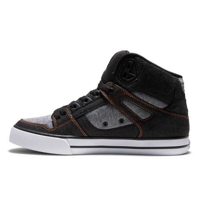 DC Pure High-Top Essentials Herre Svarte Svarte | 71230-JCHO