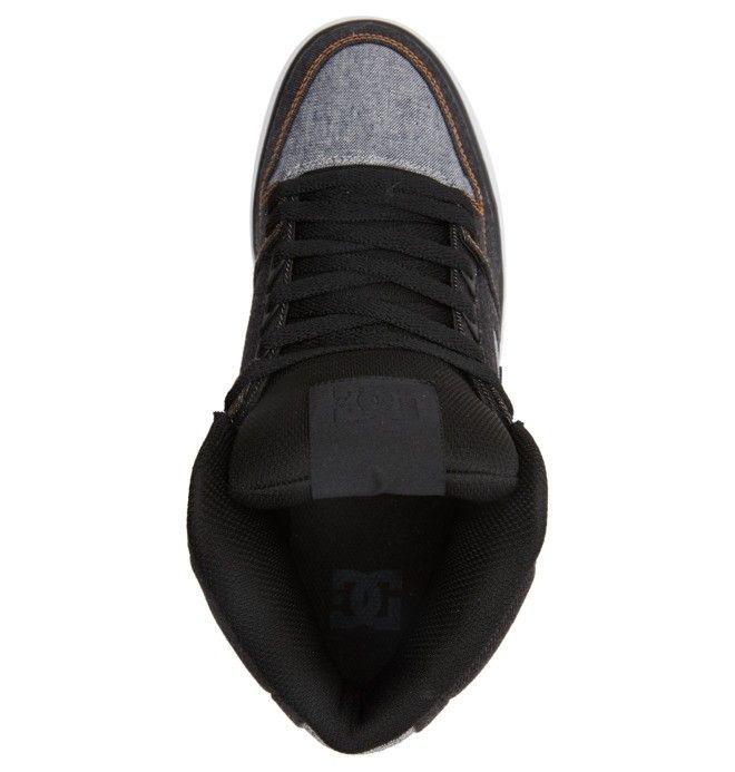 DC Pure High-Top Essentials Herre Svarte Svarte | 71230-JCHO