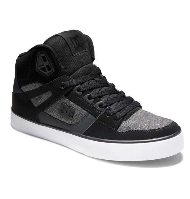 DC Pure High-Top Essentials Herre Svarte Svarte | 14796-RAGS