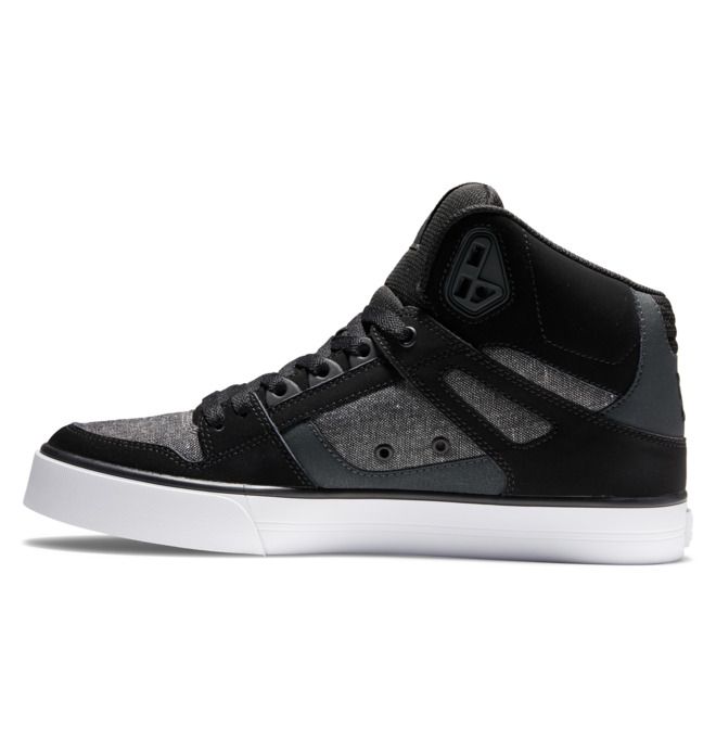 DC Pure High-Top Essentials Herre Svarte Svarte | 14796-RAGS