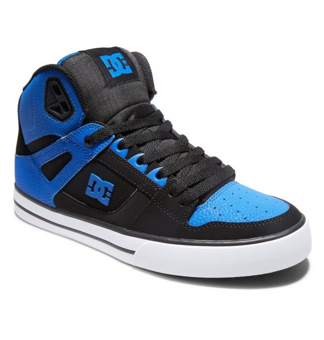 DC Pure High-Top Sneakers Herre Svarte Kongeblå | 17504-VPST