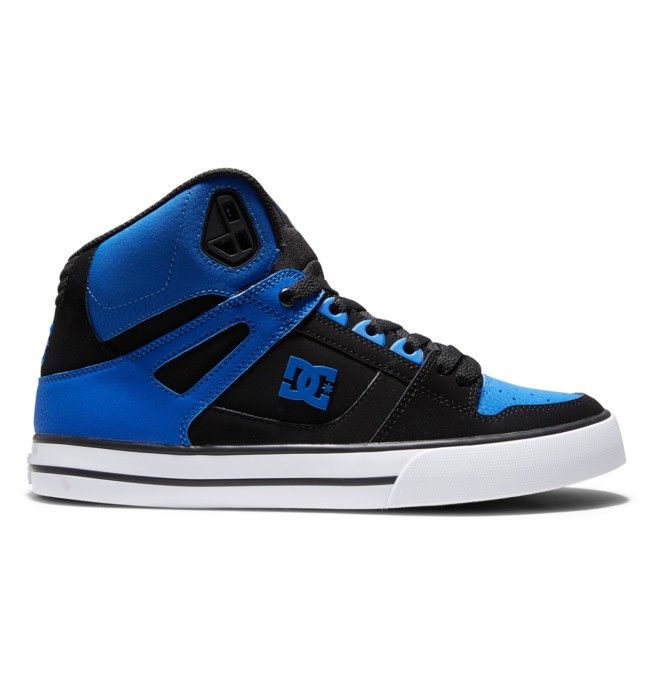 DC Pure High-Top Sneakers Herre Svarte Kongeblå | 17504-VPST