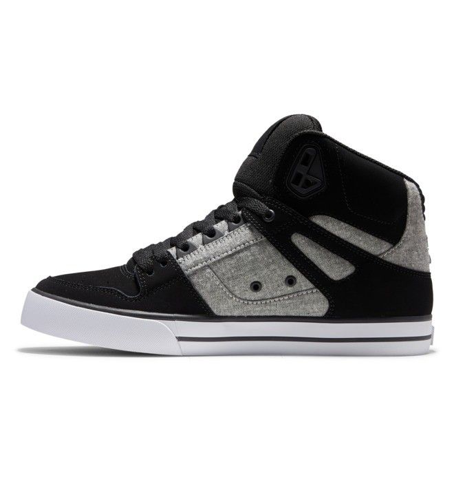 DC Pure High-Top Sneakers Herre Svarte | 10379-BOCJ