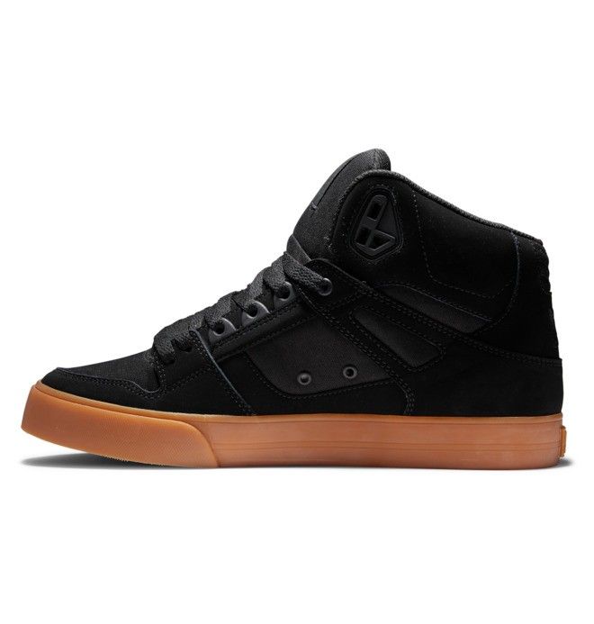 DC Pure High-Top Sneakers Herre Svarte | 91378-UBSC