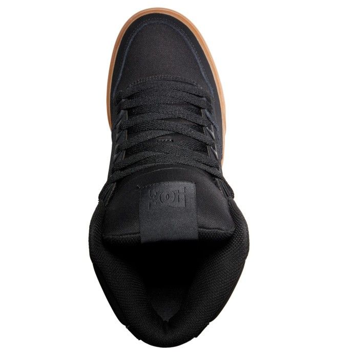 DC Pure High-Top Sneakers Herre Svarte | 91378-UBSC