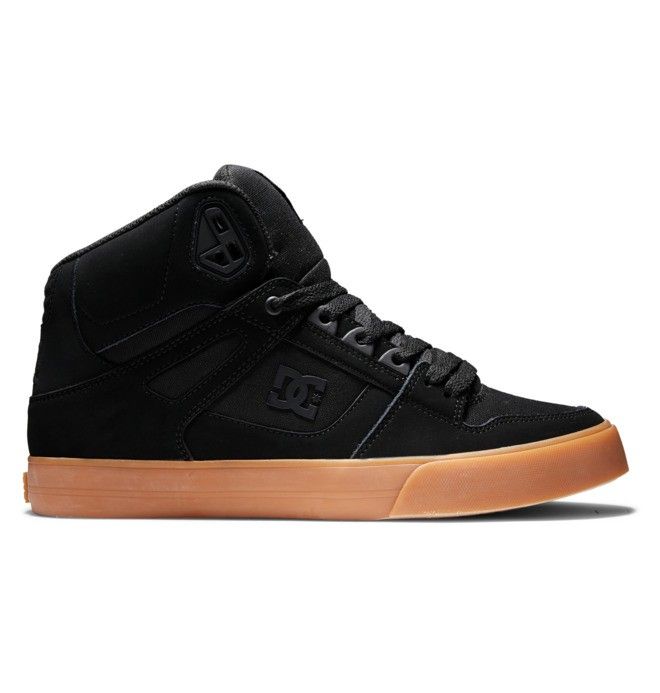 DC Pure High-Top Sneakers Herre Svarte | 91378-UBSC