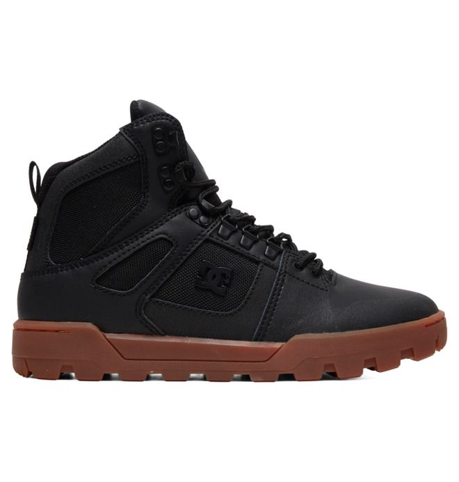 DC Pure High-Top Water-Resistant Winter Boots Vinterstøvler Herre Svarte | 26175-CLHP