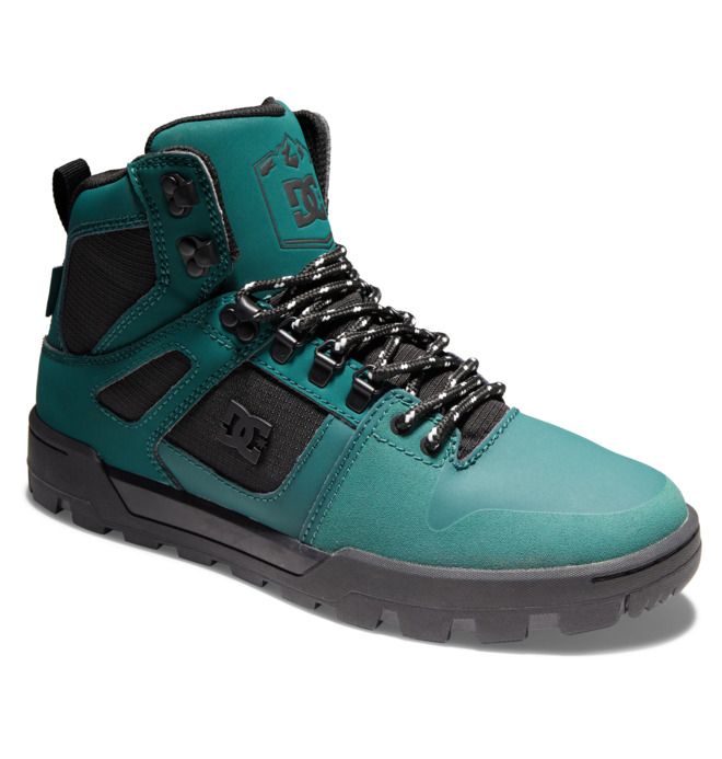 DC Pure High-Top Water-Resistant Winter Boots Vinterstøvler Herre Dyp Grønn | 86709-OKFX