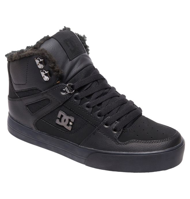 DC Pure High-Top Winter Vinterstøvler Herre Svarte Svarte Svarte | 64957-XCDN