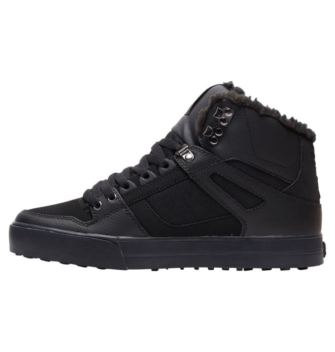 DC Pure High-Top Winter Vinterstøvler Herre Svarte Svarte Svarte | 64957-XCDN