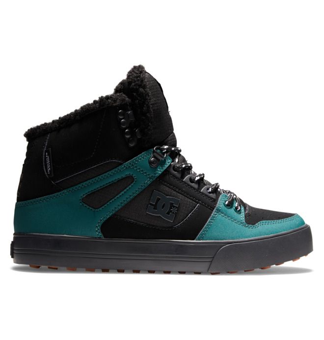 DC Pure High-Top Winter Vinterstøvler Herre Svarte Svarte Grønn | 18624-LBNY