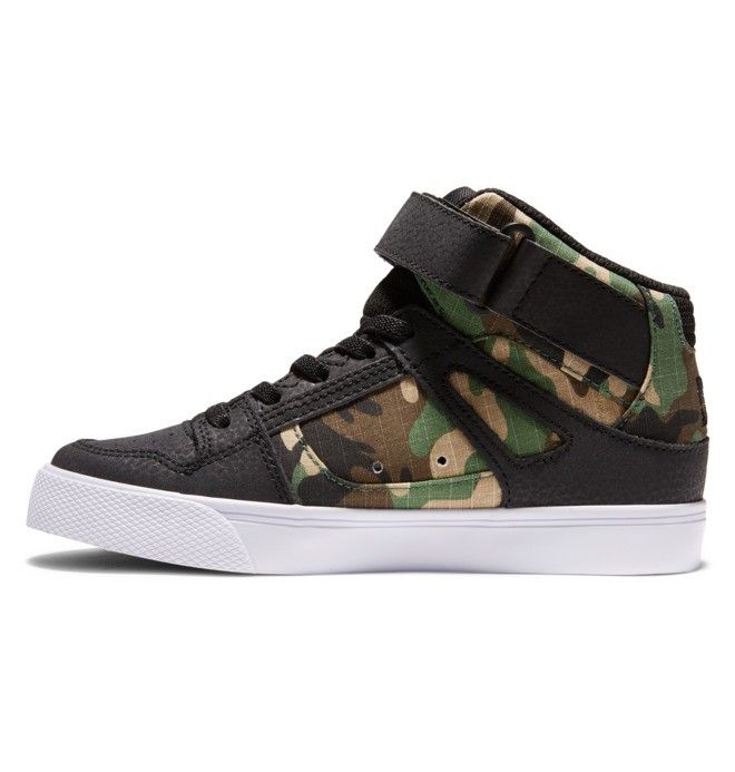 DC Pure High Elastic Lace High-Top Pure Barn Svarte Camouflage | 74920-HMFJ