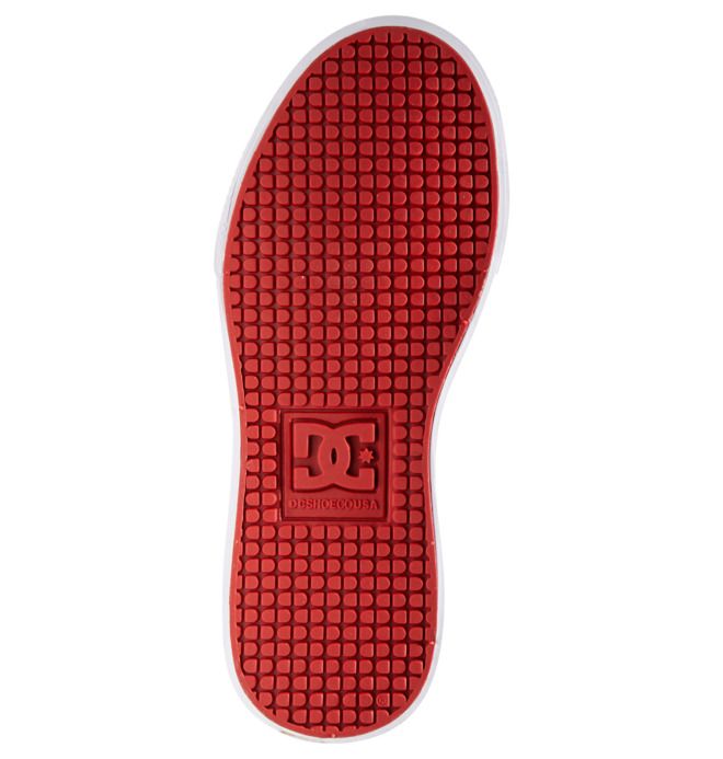 DC Pure High Elastic Lace High-Top Pure Barn Hvite Svarte Rød | 20869-NYRO