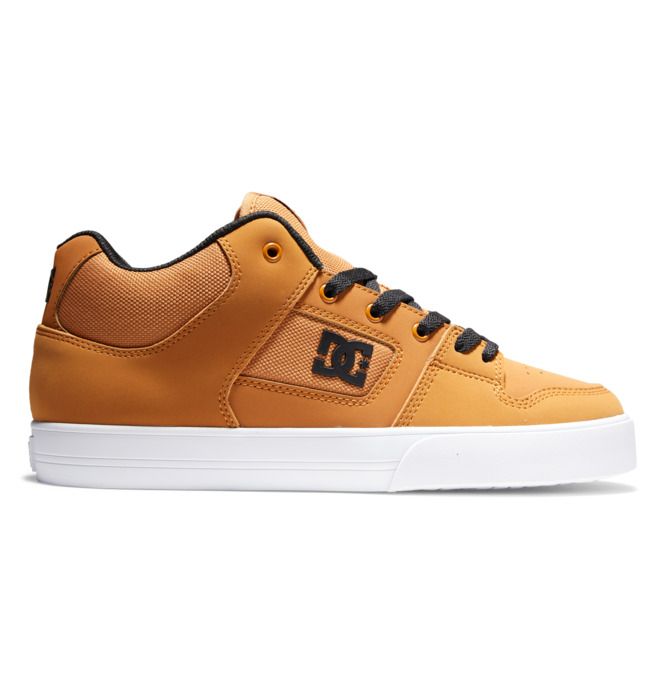 DC Pure MID Mid-Top Sneakers Herre Brune Svarte | 43065-YDFP