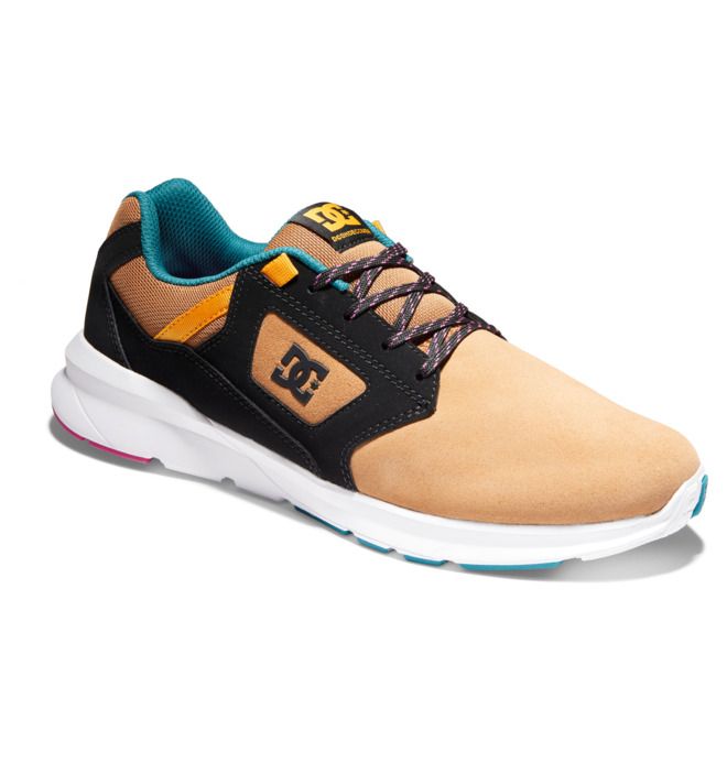 DC Skyline Lightweight Sneakers Herre Brune Svarte Hvite | 94182-MSVE