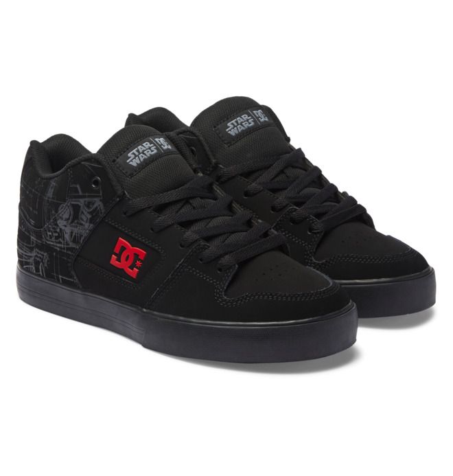 DC Star Wars Pure MID Mid-Top Essentials Herre Svarte Rød | 37206-XKOH