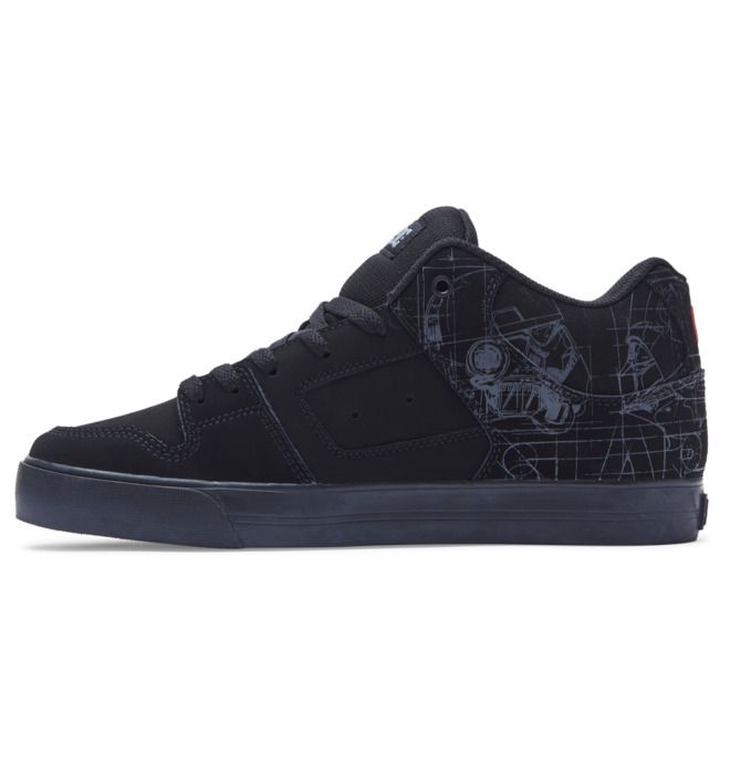 DC Star Wars Pure MID Mid-Top Essentials Herre Svarte Rød | 37206-XKOH