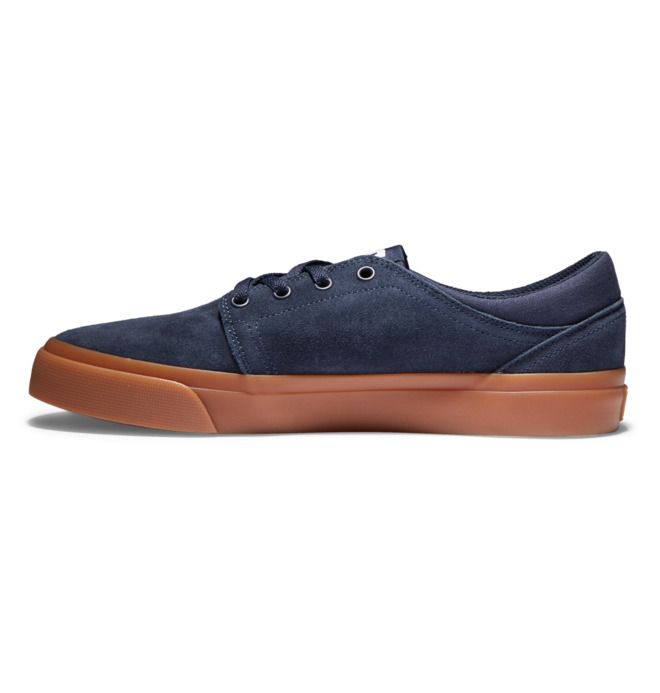 DC Trase Suede Sneakers Herre Marineblå | 29853-LFPM