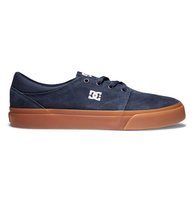 DC Trase Suede Sneakers Herre Marineblå | 29853-LFPM