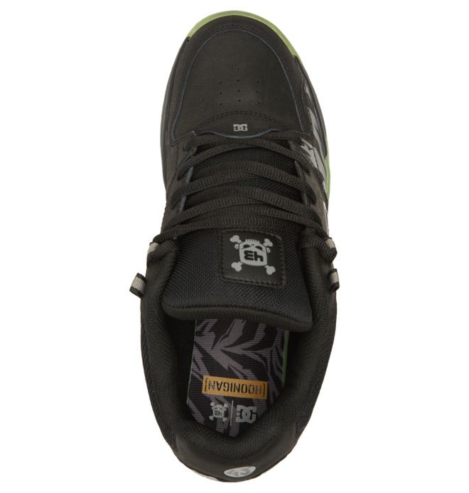 DC Versatile KB Sneakers Herre Svarte Svarte Grønn | 04695-NGFW