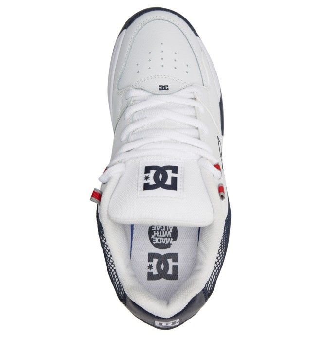 DC Versatile Sneakers Herre Hvite Rød Blå | 86729-HIEB