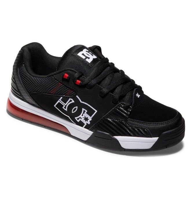 DC Versatile Sneakers Herre Svarte Hvite Rød | 59234-TPSD