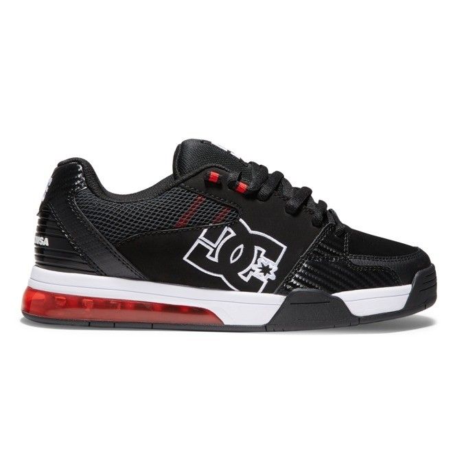 DC Versatile Sneakers Herre Svarte Hvite Rød | 59234-TPSD