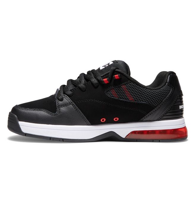 DC Versatile Sneakers Herre Svarte Hvite Rød | 64958-LHJW