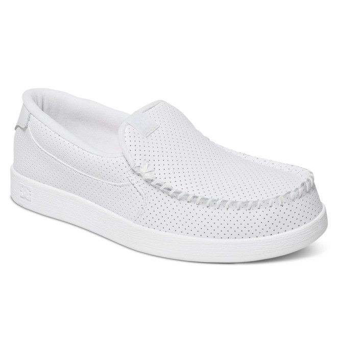 DC Villain Slip-On Slip On Herre Hvite | 52968-YXSI