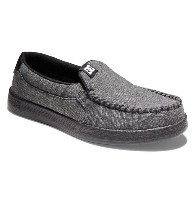 DC Villain Slip-On Slip On Herre Svarte | 56239-FMWV