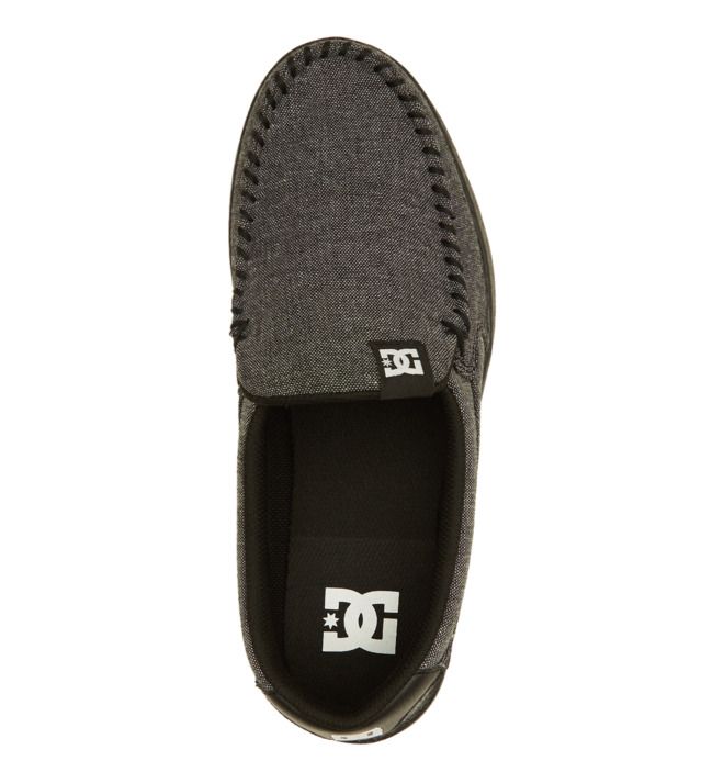 DC Villain Slip-On Slip On Herre Svarte | 56239-FMWV