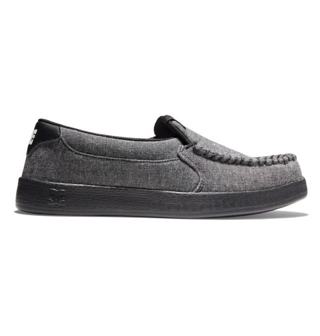 DC Villain Slip-On Slip On Herre Svarte | 56239-FMWV