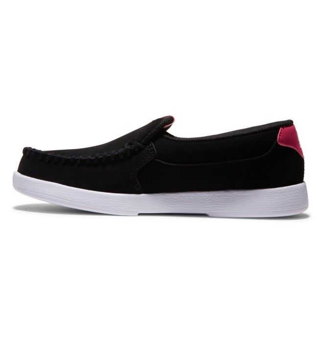 DC Villain Slip On Sneakers Dame Svarte Rosa | 56742-BGYO