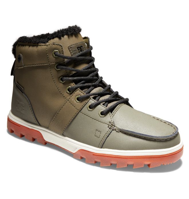 DC Woodland Boots Winter Boots Vinterstøvler Herre Lyse Olivengrønne | 50813-QYGL